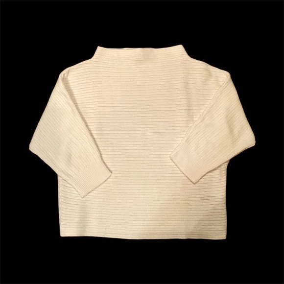 Brooks Brothers Cotton Sweater, Cream, Size Small, like new - Picture 2 of 9